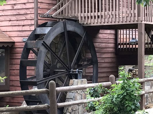 Come check out the old time water wheel.