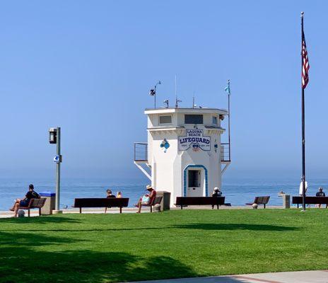 Main beach Main lifeguard tower Aug 12, 2021