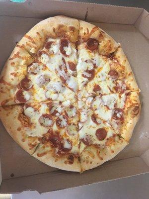 Extra cheese pepperoni