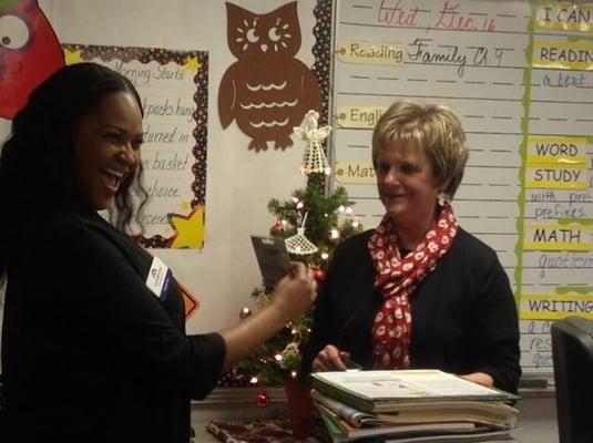 At our office, we support our community. We awarded a Merrillville teacher a $100 gift card!