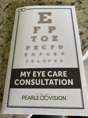 Consultation packet pearle vision