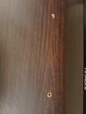 holes in dresser