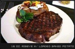 Another photo of our 16 oz mouth watering ribeye.