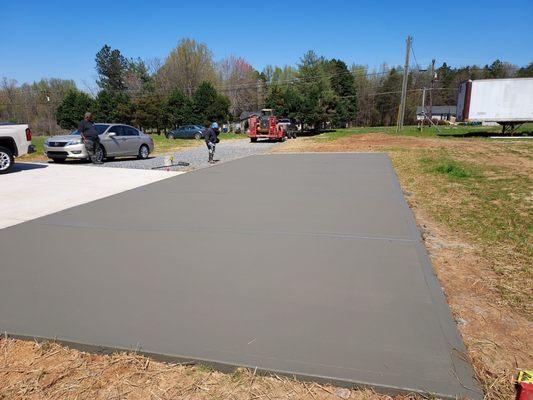 Add on to a driveway in brown summit NC