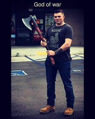 I am the ultimate gaming warrior!!!! Fear my leviathan axe!!!!!!!  :)