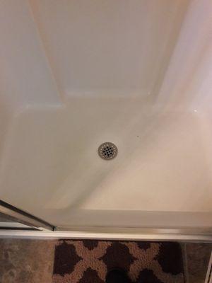 Deep clean shower floor