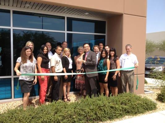 Ribbon cutting at our new location