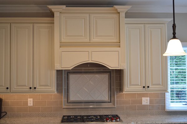 Modification on-site with our cabinetry material. We have Large Valance Faces and all beautiful trim