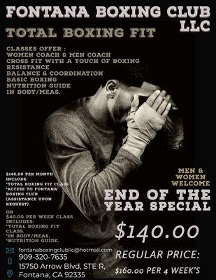 Total boxing fit classes