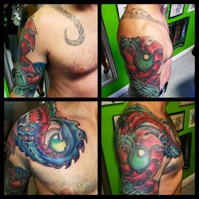 Cover-up in progress by Stu. 18 hours work so far