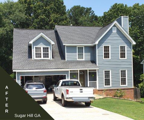 Exterior Painting. Sugar Creek Subdivision, Sugar Hill GA