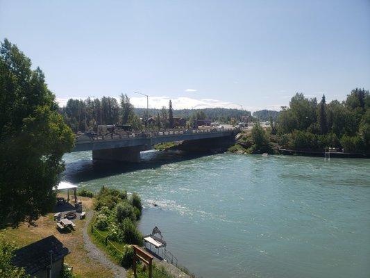 Kenai River from the Bridge Lounge