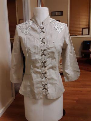 Beautiful Lace Shirt. The hook closure makes the shirt.