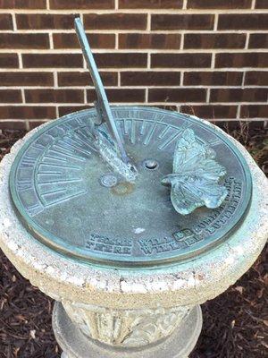 Memorial sundial.