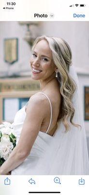 Beautiful platinum blonde bride #best blonde highlights Bethesda By Jacquelyn at Citrine Salon Bethesda