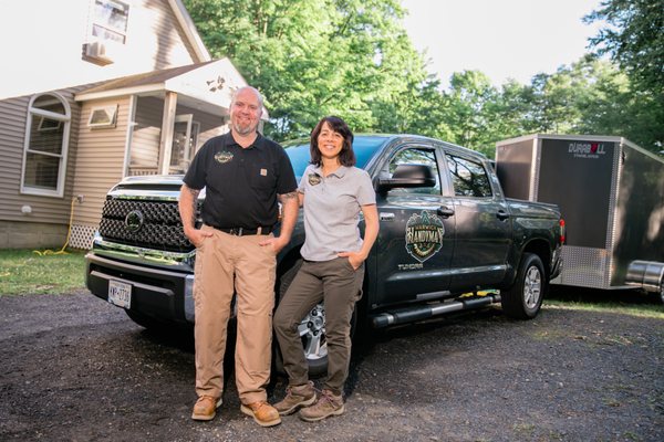 The owners of Warwick Handyman Luke and Lourdes Crowley