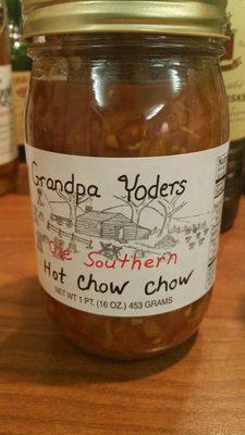 Got the whole Grandpa Yoders line here, the Chow Chow is awesome.