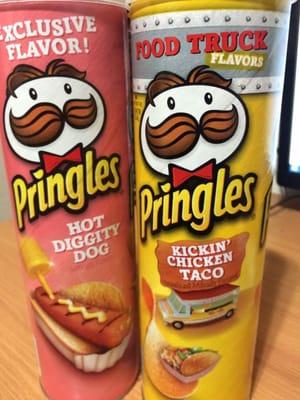 New Pringle flavors!!!! 4 for $6 right now. The taco one is sooo good! :P