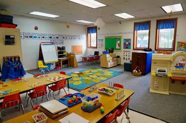 One of Good Shepherd Lutheran Preschool's classrooms.