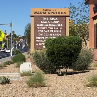 Sign on Warm Springs.