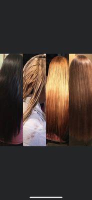 Black box color, Lightener, results, toned, First stage to achieving a lighter color