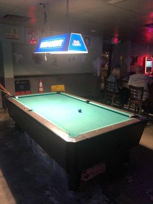 Only one pool table in building