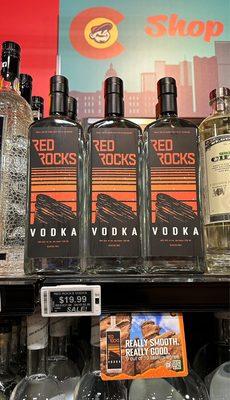 They have the new Red Rocks Vodka!  It's really Smooth and really Good!