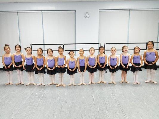 Mini Ballerinas from Pre-Ballet Class