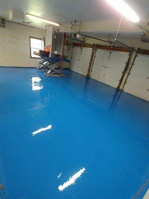 Colored epoxy floors