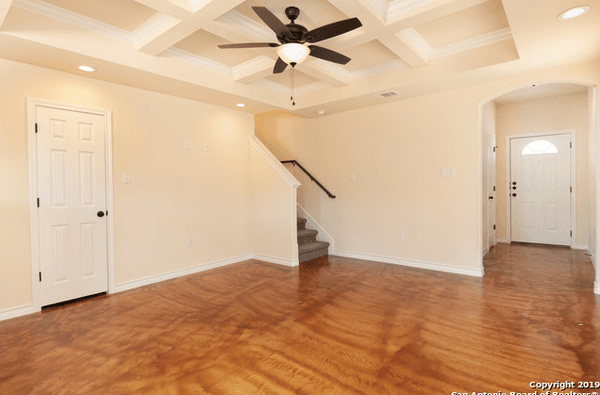 Create your own beautiful living environment in this open floorplan townhome with stained concrete floors.