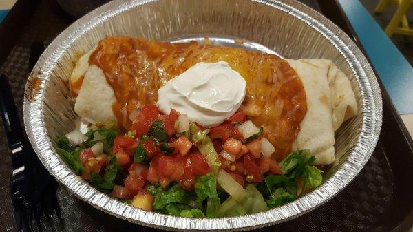 Sweet pork burrito