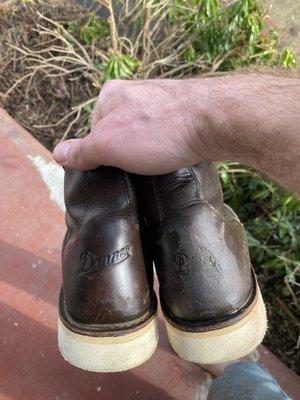 Damaged Boots