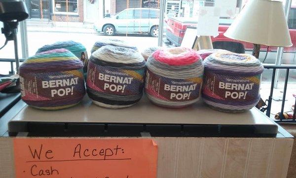 Bernat Pop Yarn-$4.99 each