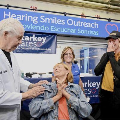 Audibel Hearing helping people in need in NYC with Starkey owner Bill Austin.