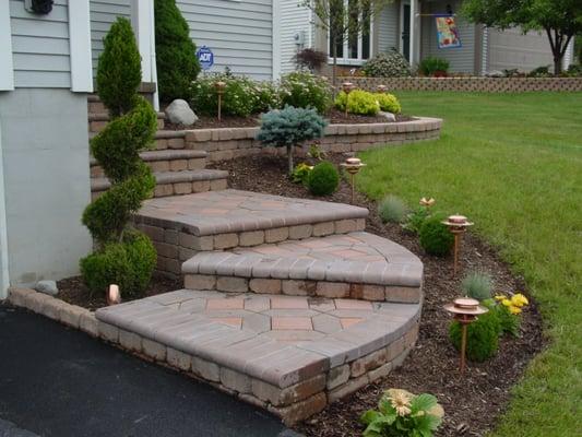 Front Steps & Landscape Design