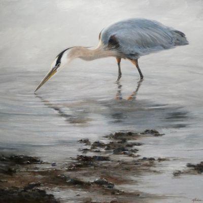 Mary Erickson is known for her incredibly life like waterbird paintings