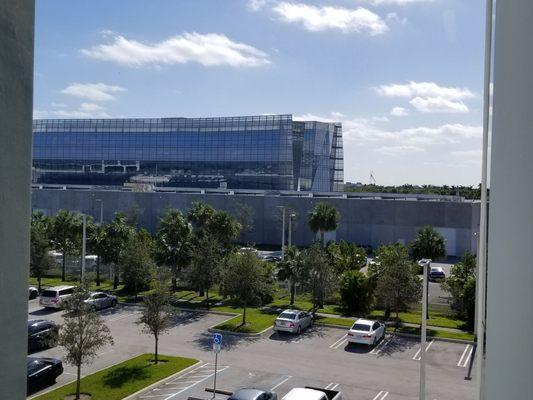 South view from South side of building