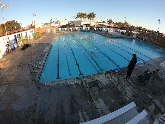 Our pool is always heated to 80 degrees.