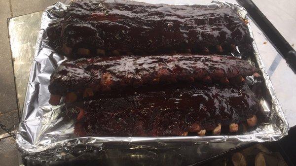 Fall off the bones baby back ribs