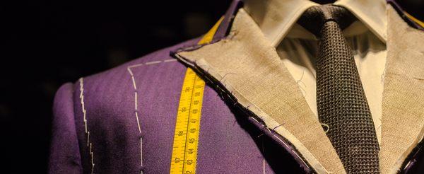 Our canvas is hand padded and not machine stitched as is common with many  other tailors