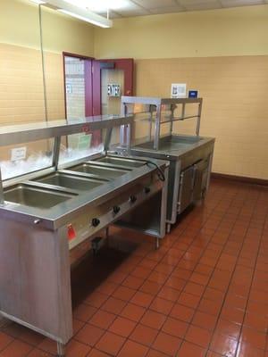 Student serving line