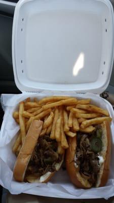 Cheesestake Sub w/ fries