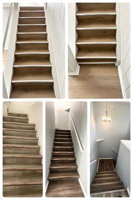 Different staircases that we did flute footing.