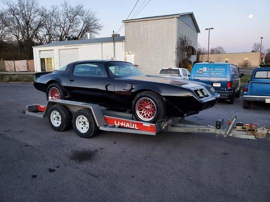 81 Firebird Trans-am leaving Classic Auto Painting in Mt. Juliet TN