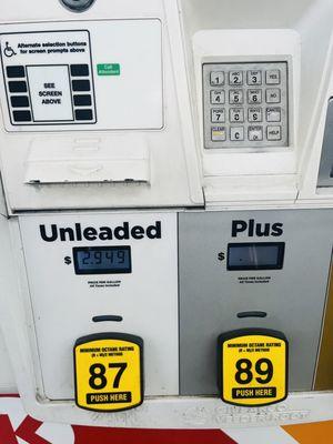 $2.99/gal with Circle K Insider $0.25 discount.