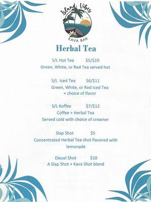 Tea Menu