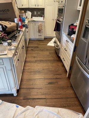 Kitchen Countertops strewn with trash