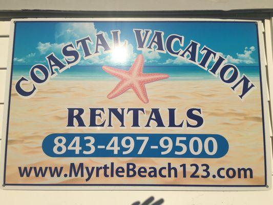 Coastal Vacation Rentals Sign