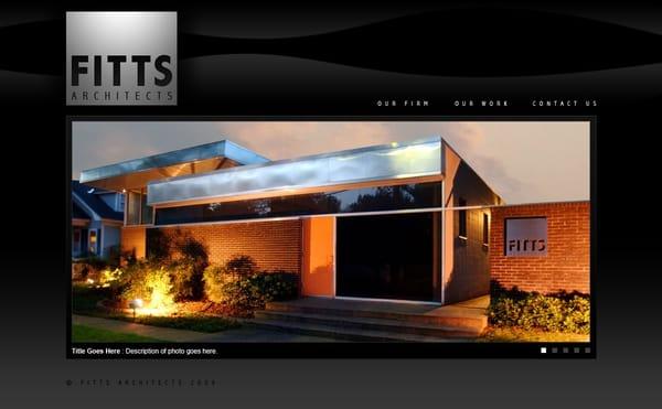 Fitts Architects Website, designed by Paris Vega Media