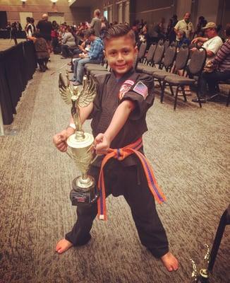 Hard Work and dedication pays off!!! 1st Place in Sparring!!